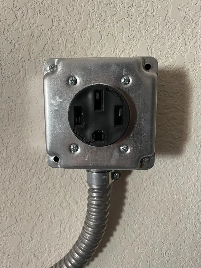 NEMA 14-50 outlet installed for Smart Home Electrical in Scott City
